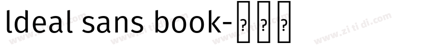 ldeal sans book字体转换